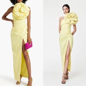 Rachel Gilbert One-Shoulde Evana Gown